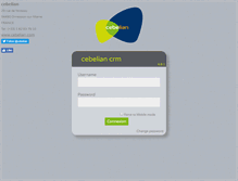 Tablet Screenshot of crm.cebelian.com